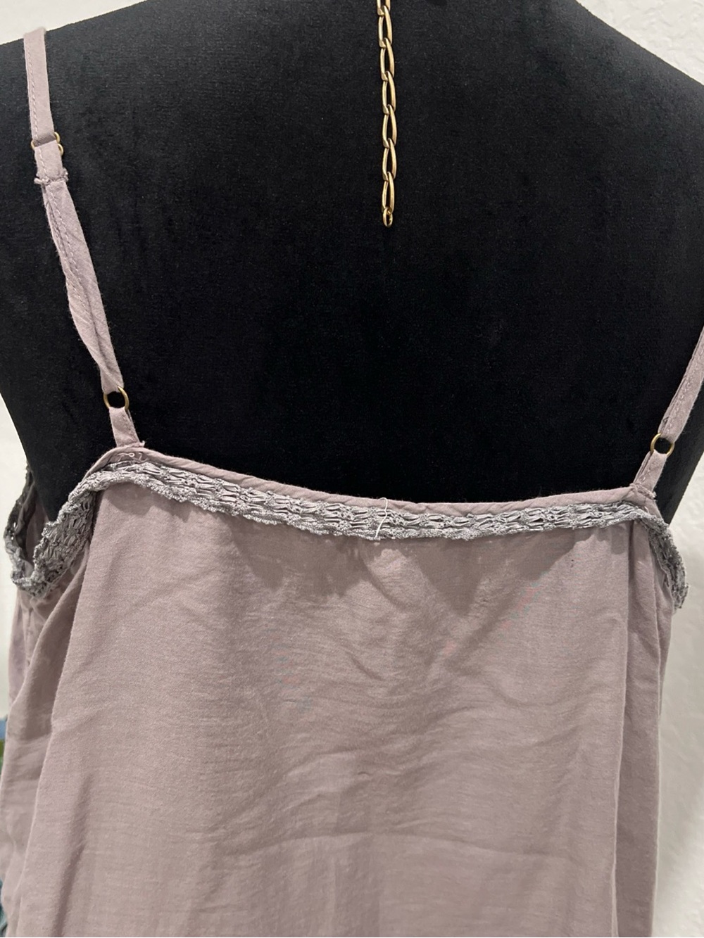 Magnolia Pearl Lace-Edge Camisole in Taupe Gray - Picture 7 of 11